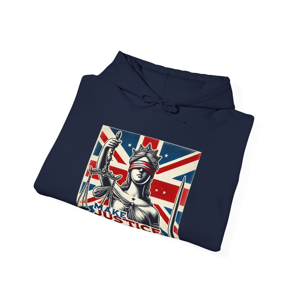Make Justice Blind Again Hoodie | Unisex Sweatshirt for Rallies & Activism, Free Speech Marches, Political Protest apparel Cosy Days at Home