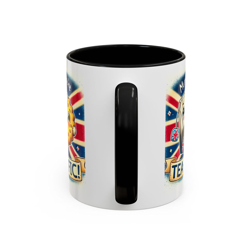 Mum, You're Tea-Riffic! 11oz Accent Mug | Funny British Mothers Day Gift | Cute Tea Lover Accent Cup | Funny Pun Mug | Gift for Mum