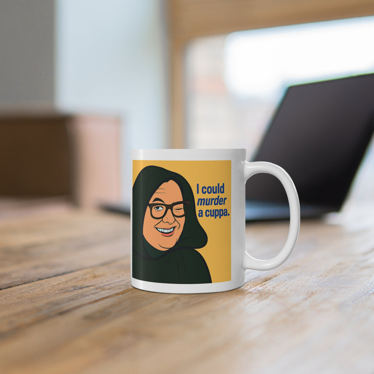 I Could Murder a Cuppa Alan Carr Celebrity Traitors pop art mug, photo 4