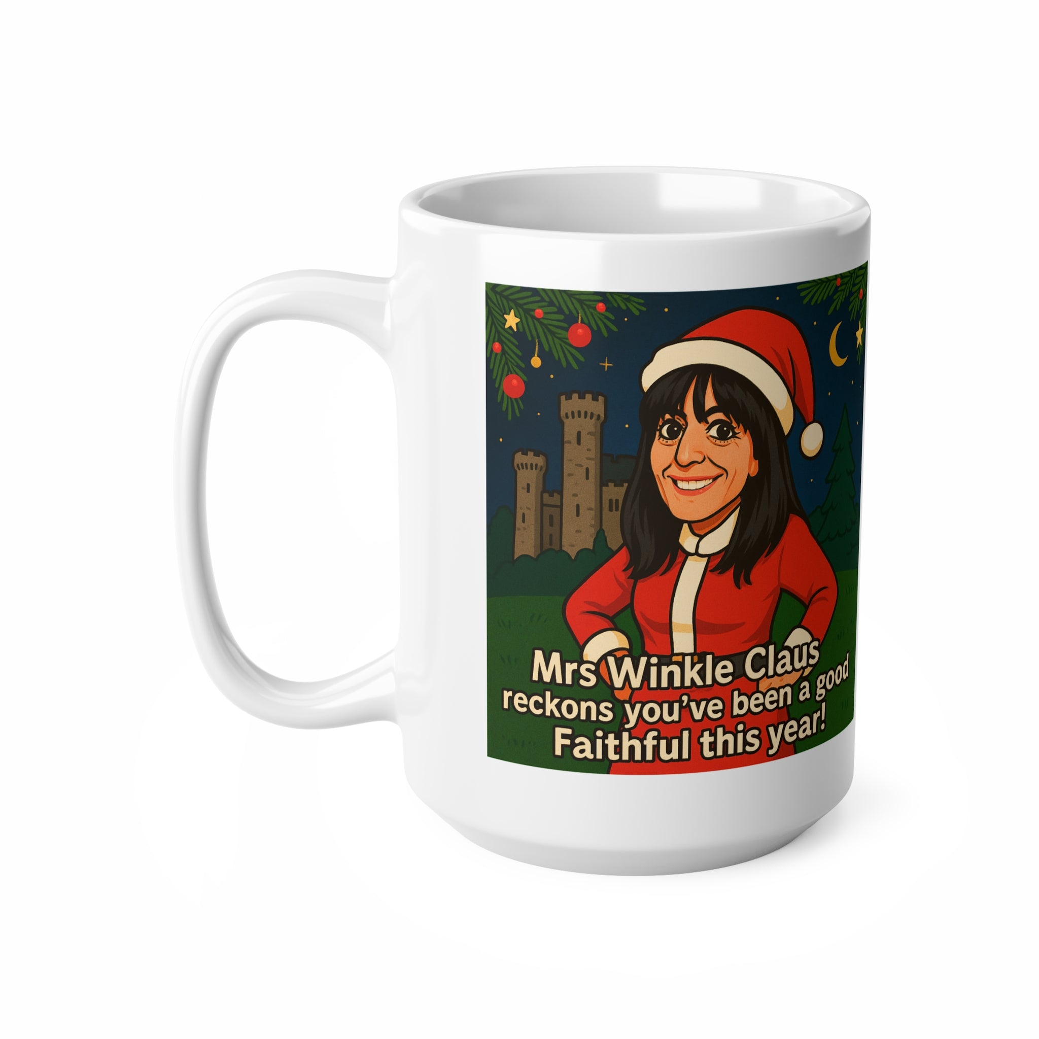 Celebrity Traitors UK Mug | Funny British TV Show Cup | Cheeky Claudia Winkleman Gift for TV Fans