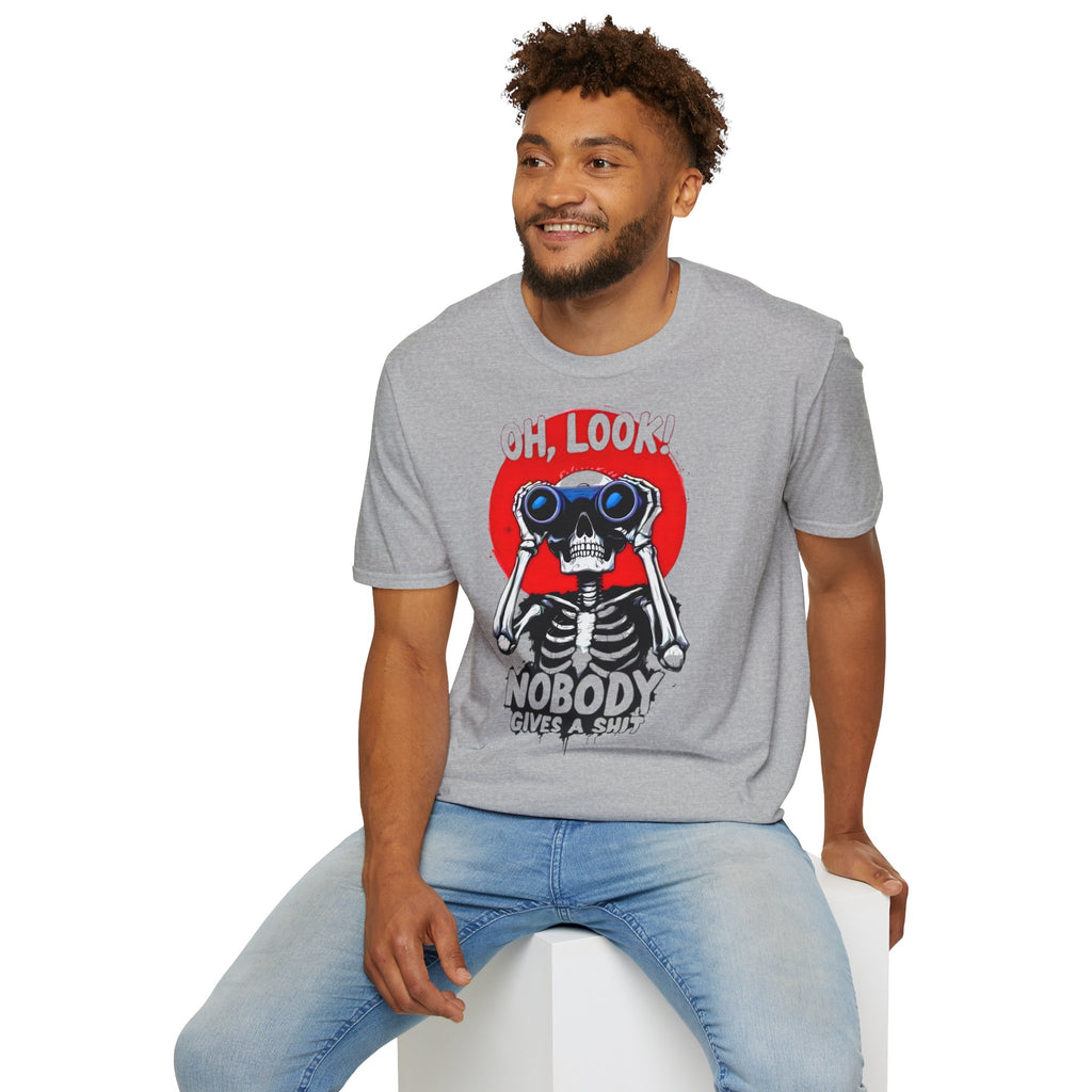 Oh Look skeleton with binoculars t-shirt, photo 10