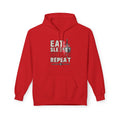Eat Sleep Crusade Repeat Hoodie | English Patriot Medieval Shield & Sword Design | UK National Pride Jumper