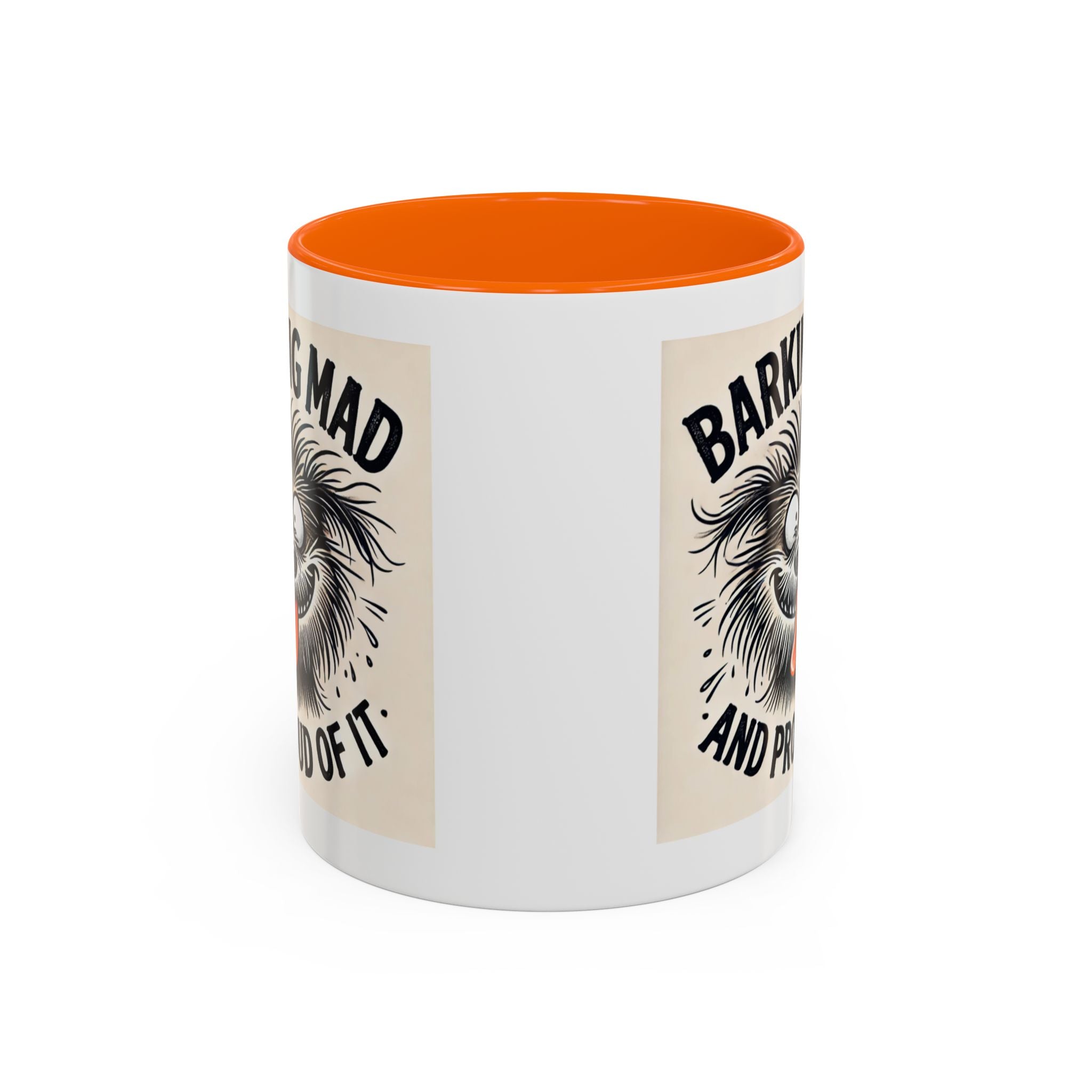 Barking Mad and Proud of It - Funny Dog Accent Coffee Mug | 11oz Ceramic Cup for Office Workers, Secret Santa Gift, Novelty Mug