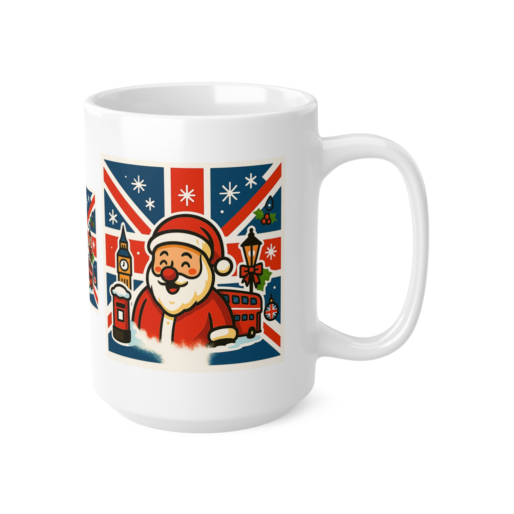British Santa Mug | Father Christmas Gift | Hot Chocolate Cup, Christmas Mug