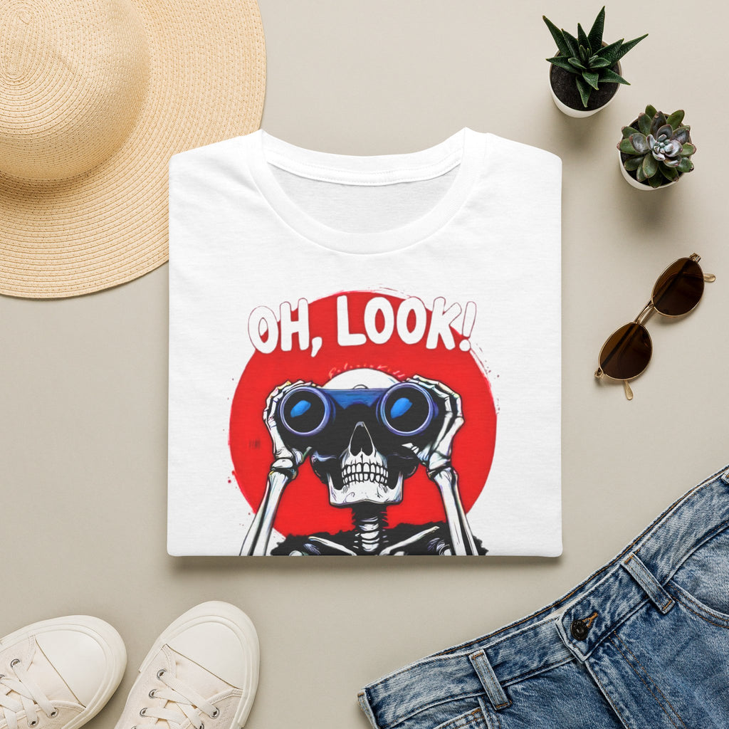 Oh Look skeleton with binoculars t-shirt, photo 5