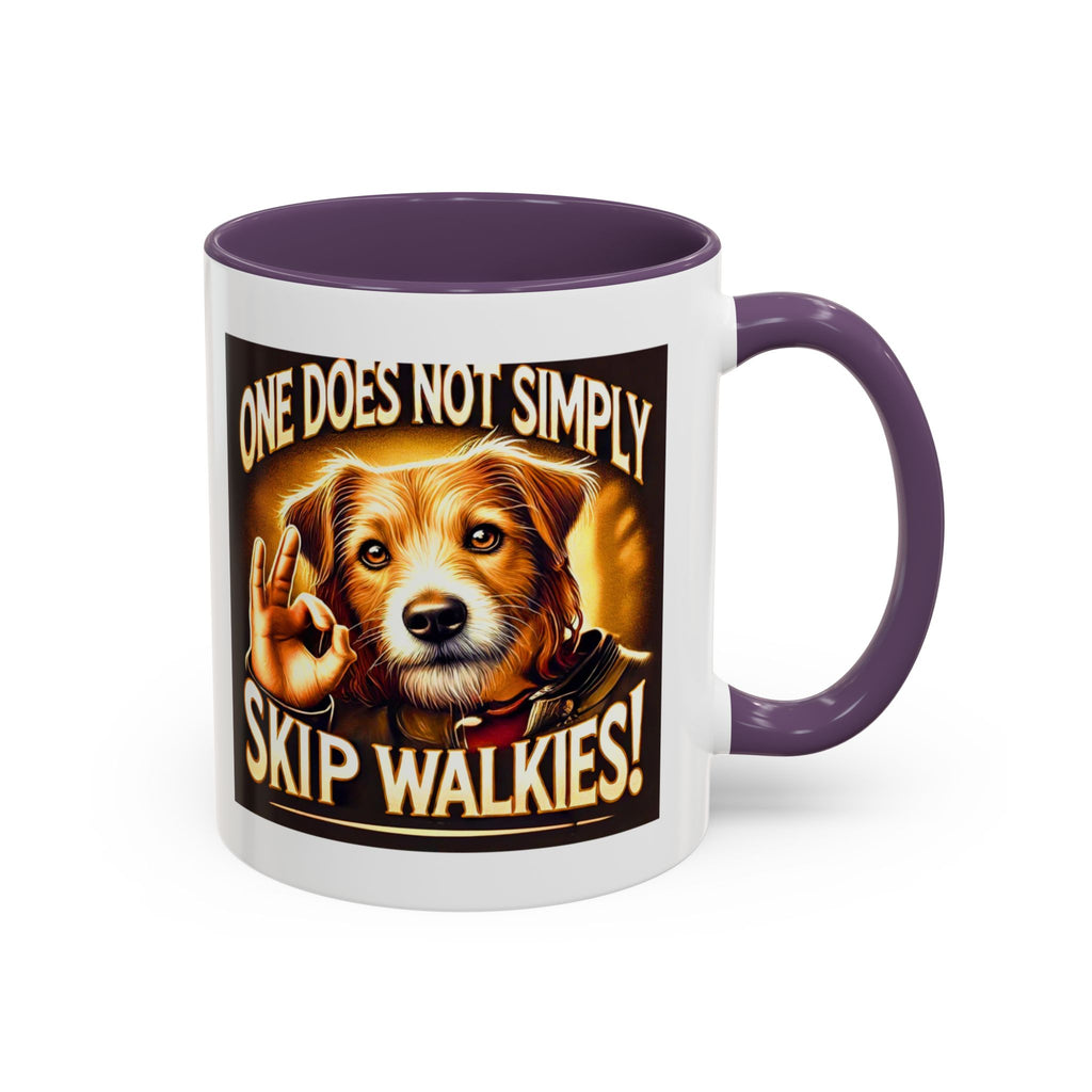 One Does Not Simply Skip Walkies - 11oz Funny Dog Mug | Lord of the Rings Coffee Mug | Dog Lover Gift | Mug for Dad | Pet Owner Gift