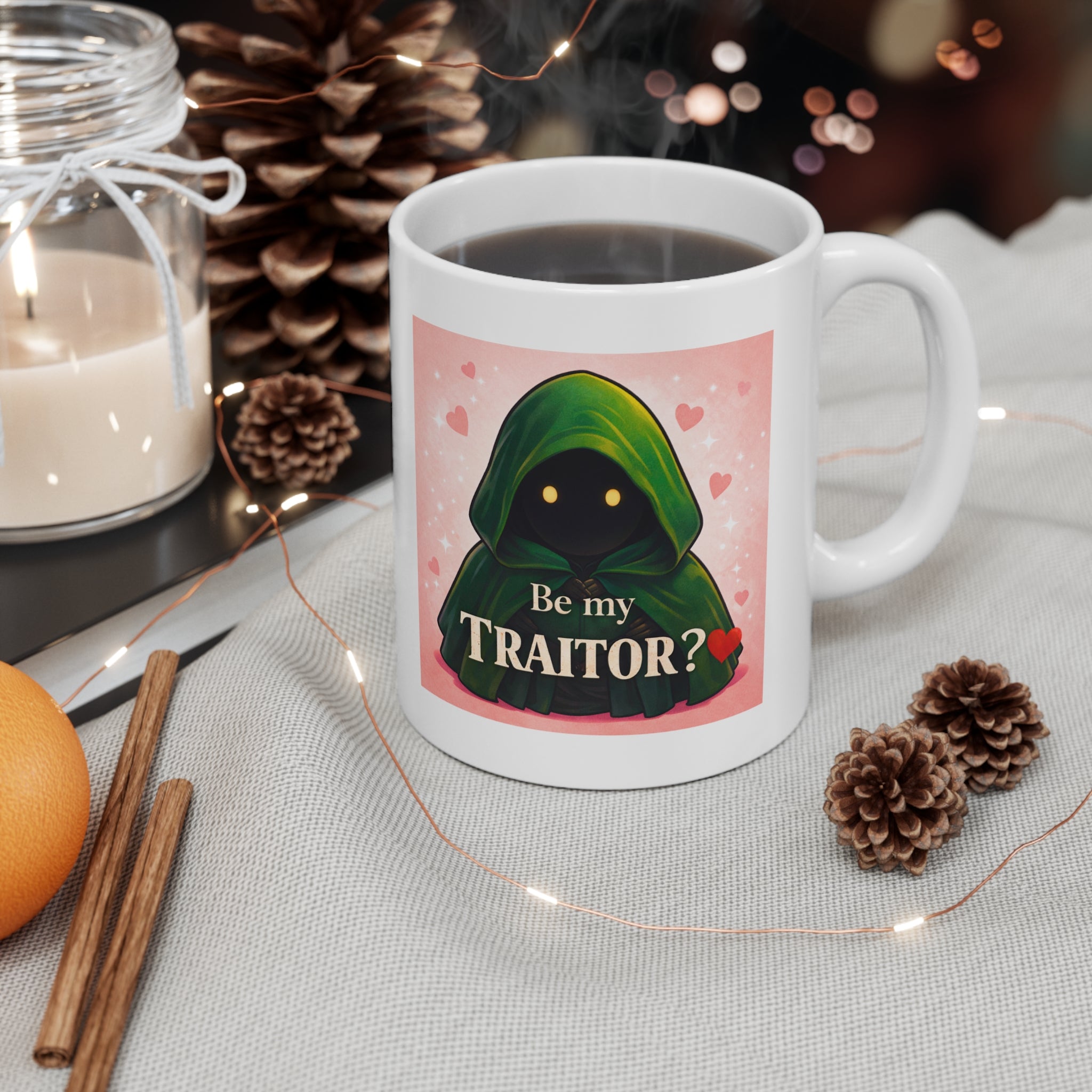 Traitors UK Valentine's Mug | Cute Funny Gift For Reality TV Fans and Tea Lovers