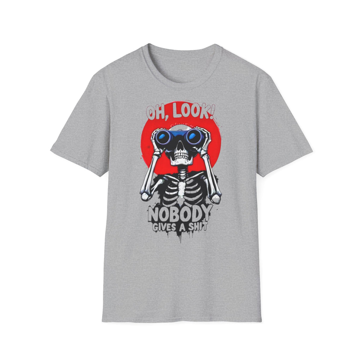Oh Look skeleton with binoculars t-shirt, photo 2