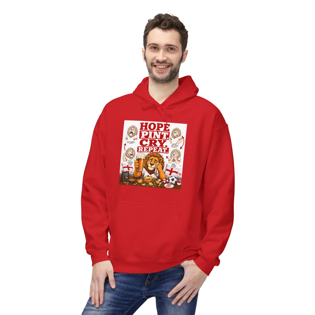 Three Lions Emotional Support Hoodie | Funny England Football