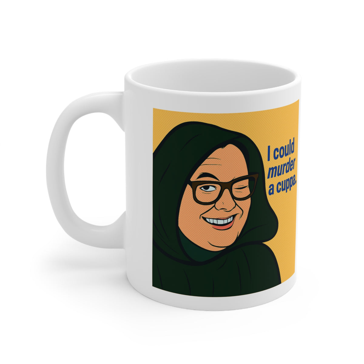 I Could Murder a Cuppa Alan Carr Celebrity Traitors pop art mug