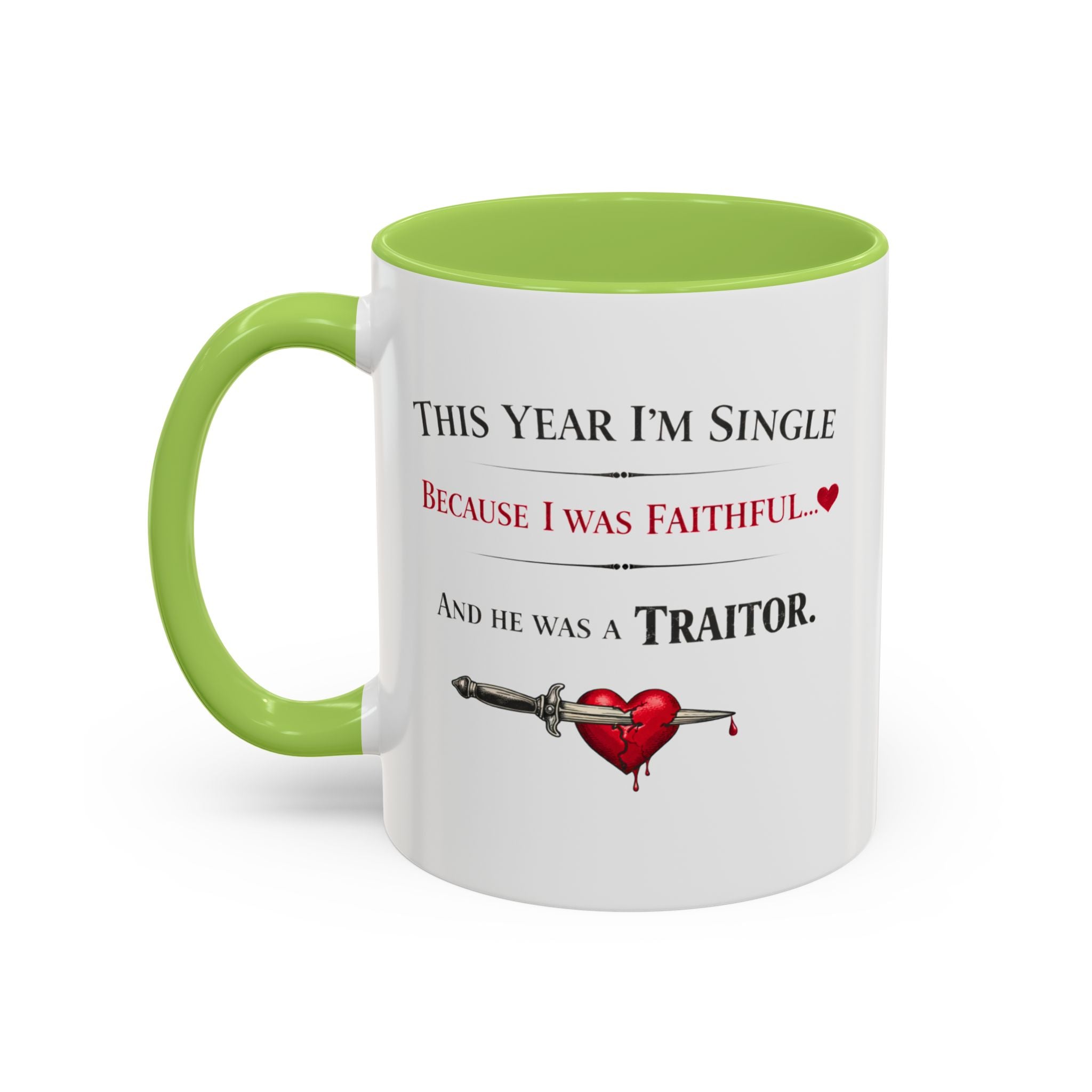 Traitors UK Inspired Funny Single Valentine Mug | Galentine's Faithful Break-Up Cup