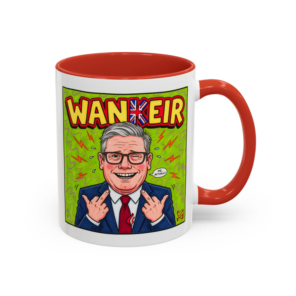 Wankeir Comic Mug | Keir Starmer Parody Cup