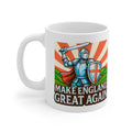 Make England Great Again Mug | Glossy Iridescent St. George Knight Cup | Funny English Patriot Gift | Medieval Coffee & Tea Mug