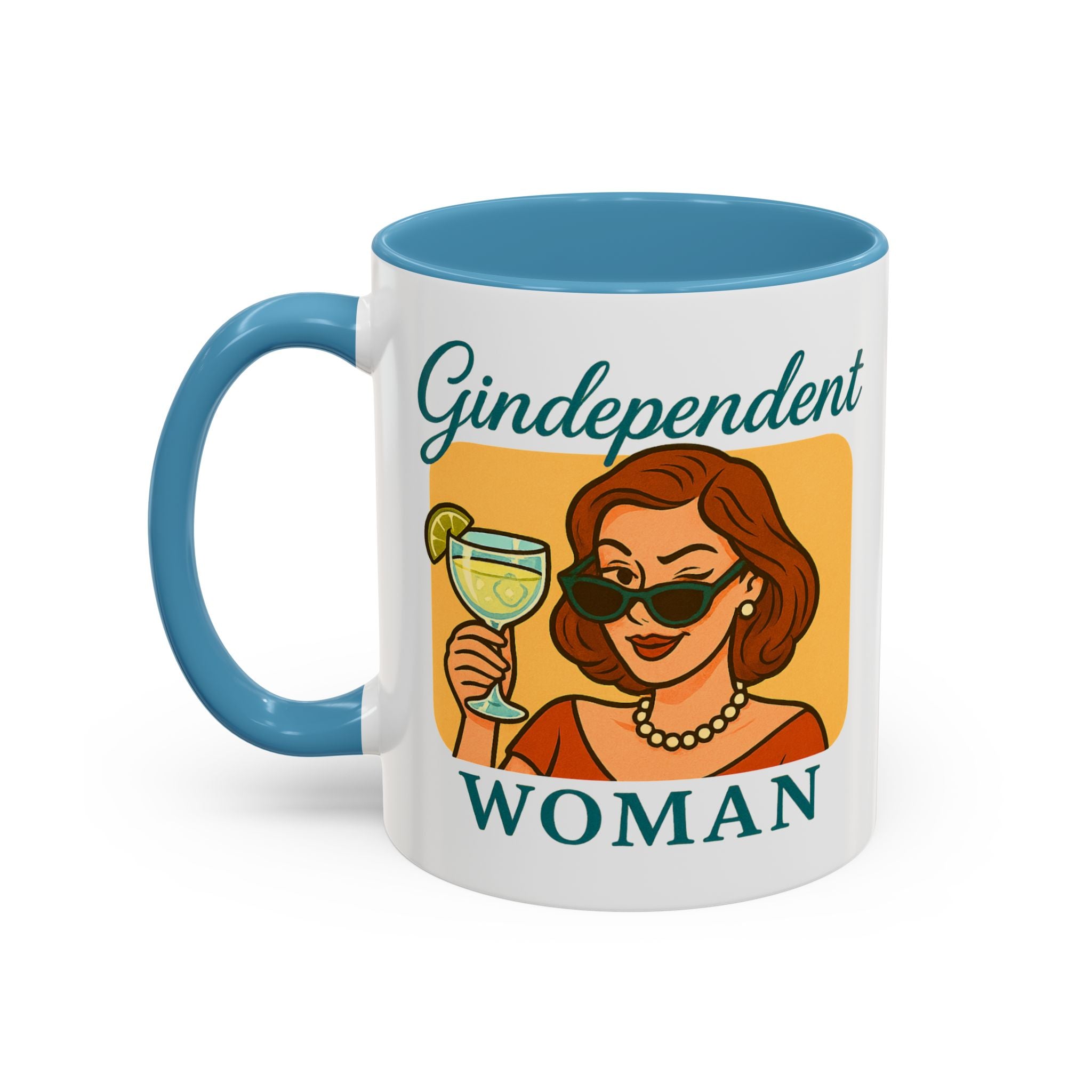 Gindependent Woman Mug - Funny Gin Gift for Wine Mums, Aunts, Best Friend | Sassy Gag Gift