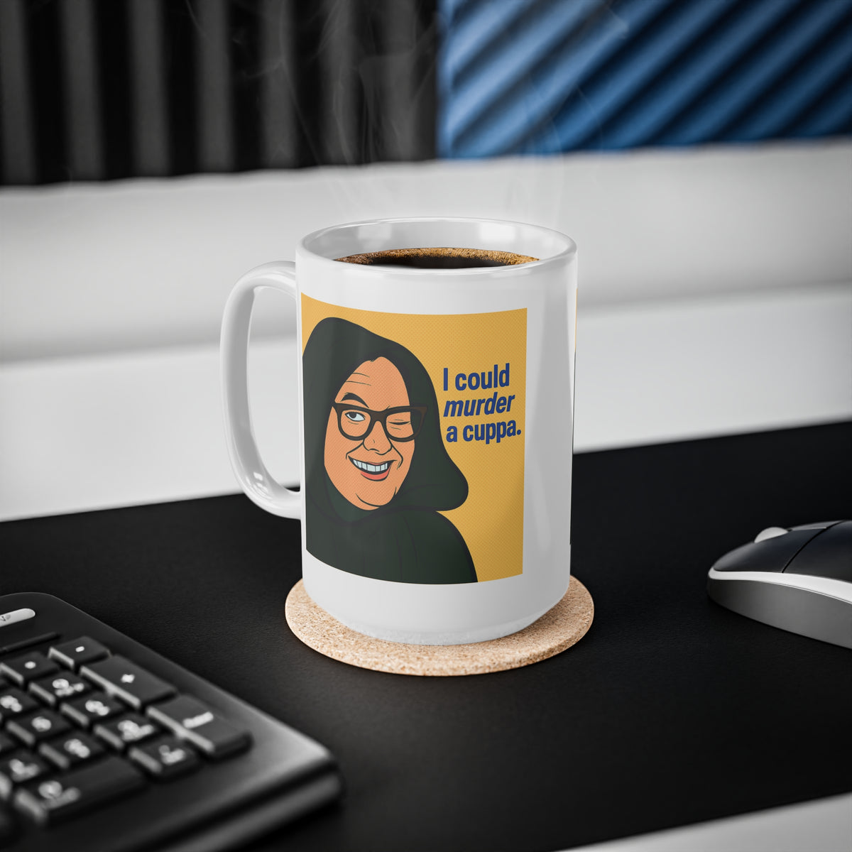 I Could Murder a Cuppa Alan Carr Celebrity Traitors pop art mug, photo 7