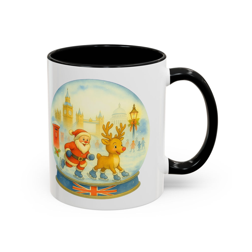Santa & Rudolph London Snowglobe Mug | Christmas Souvenir