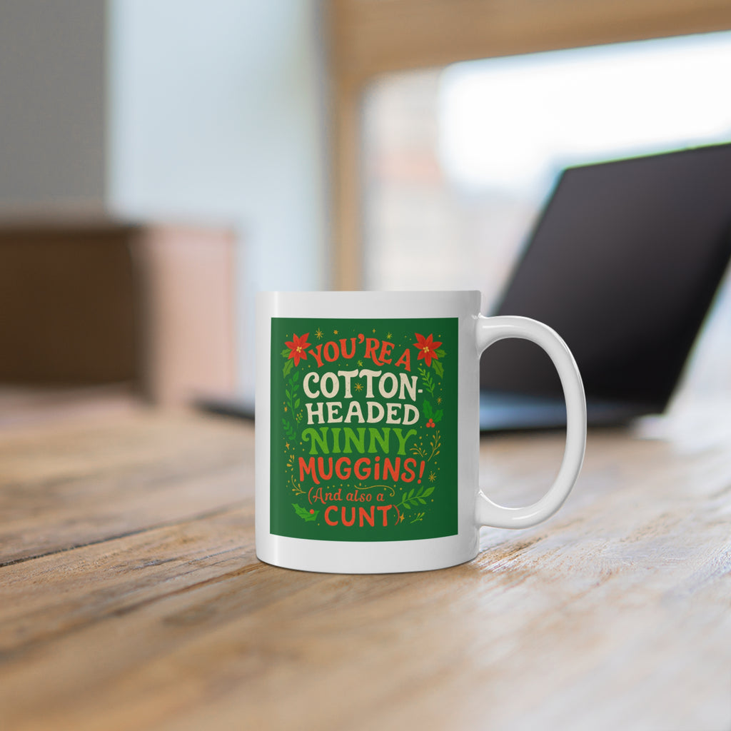Rude Cotton Headed Ninny Muggins Elf Christmas mug, photo 6