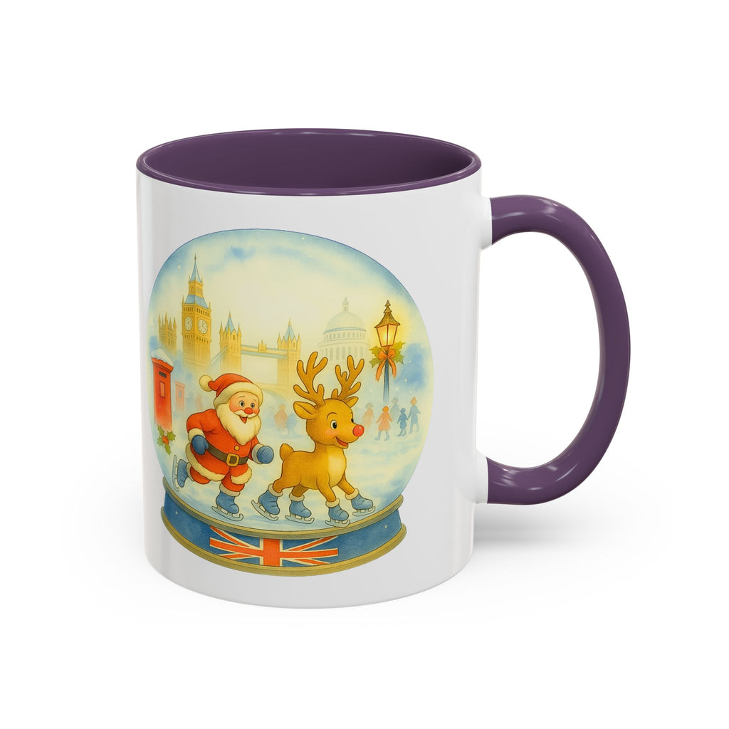 Santa & Rudolph London Snowglobe Mug | Christmas Souvenir