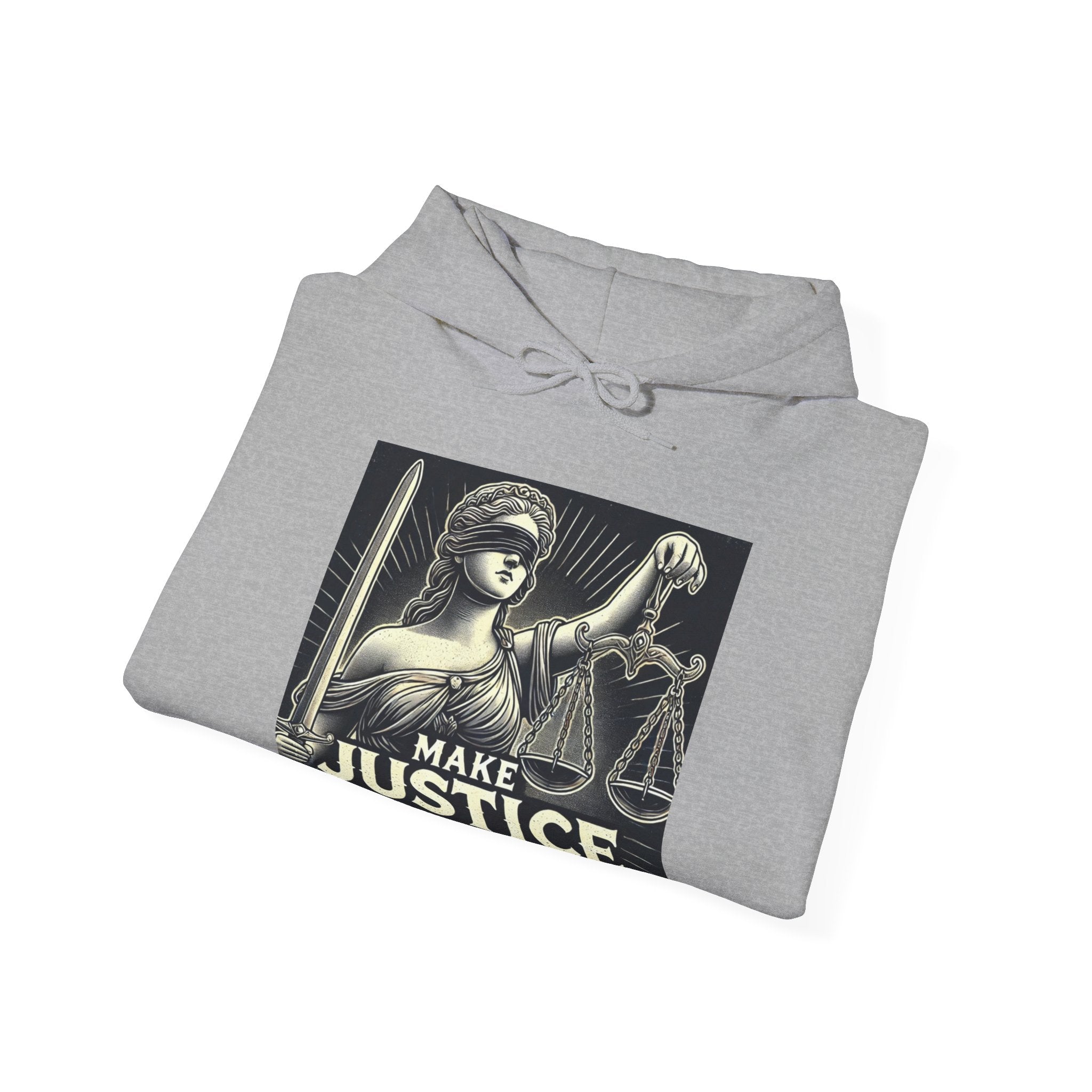 Make Justice Blind Again Unisex Hoodie | Free Speech Sweatshirt, Cozy Fashion, Everyday Wear, Political Apparel