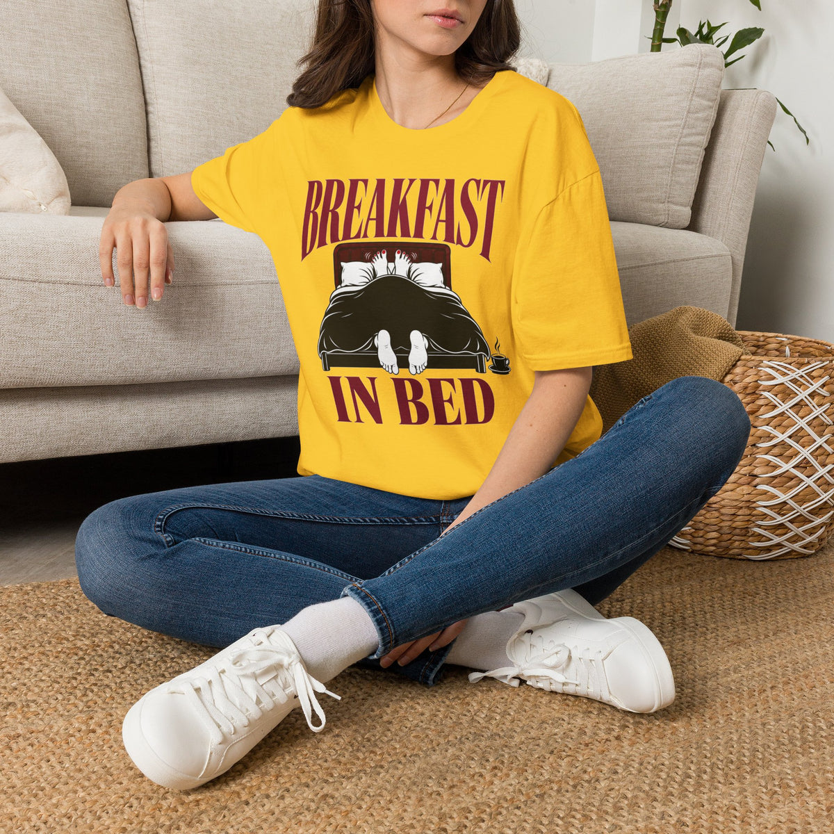 Breakfast In Bed cheeky adult humour t-shirt, photo 11