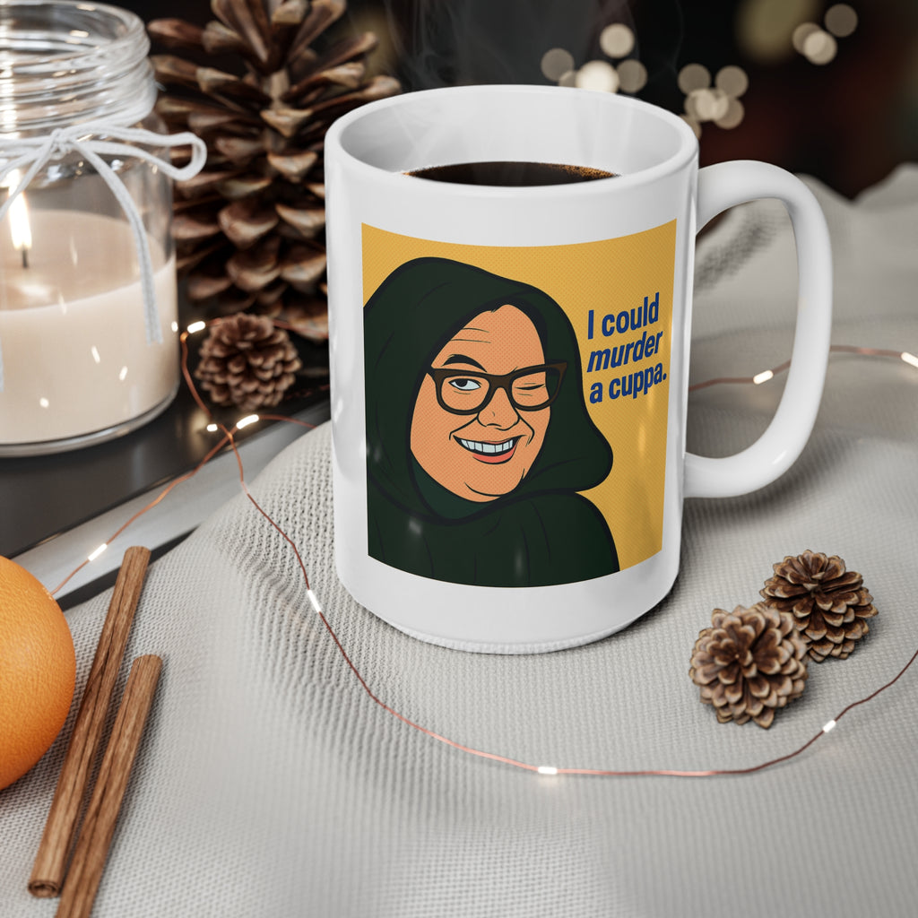 I Could Murder a Cuppa Alan Carr Celebrity Traitors pop art mug, photo 6