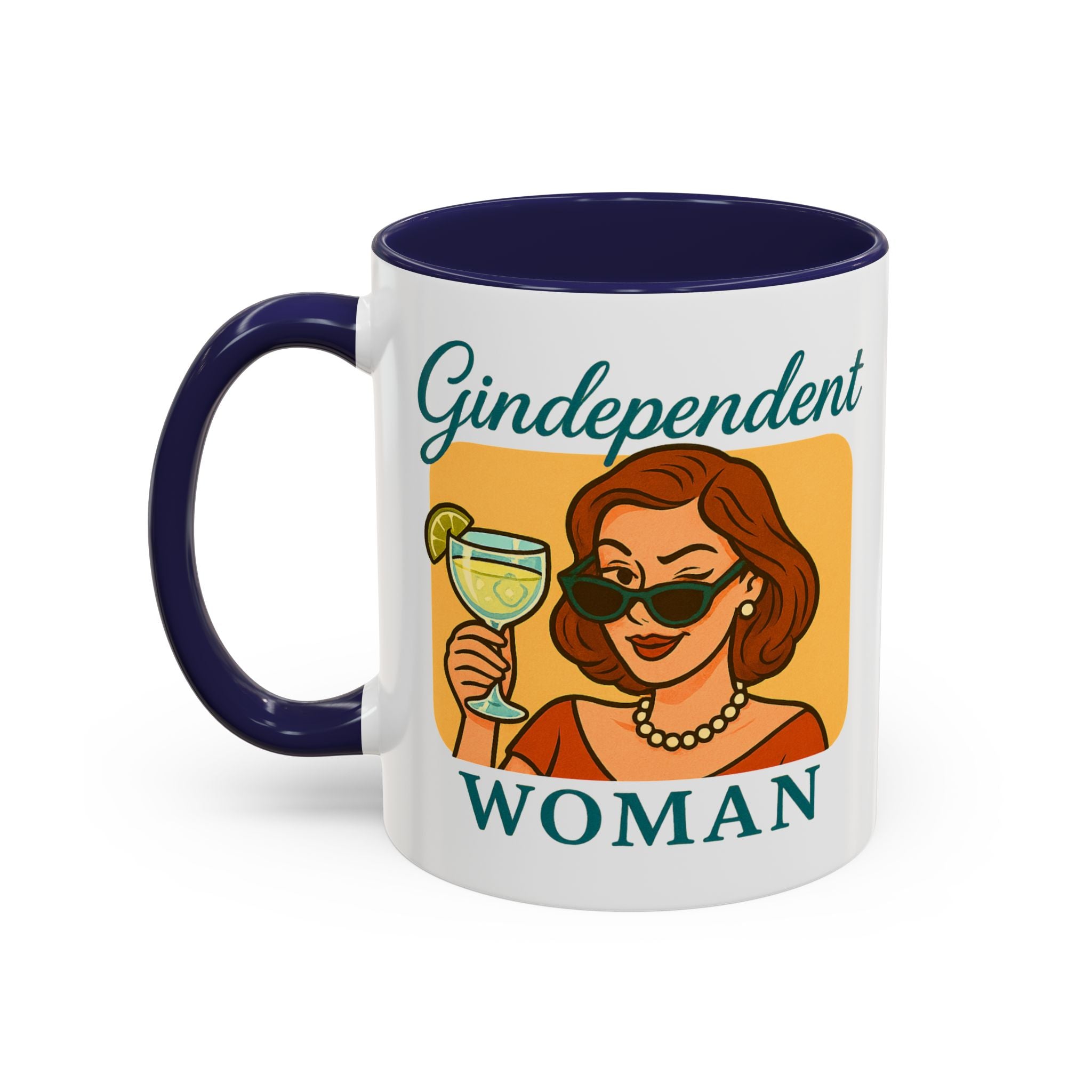 Gindependent Woman Mug - Funny Gin Gift for Wine Mums, Aunts, Best Friend | Sassy Gag Gift