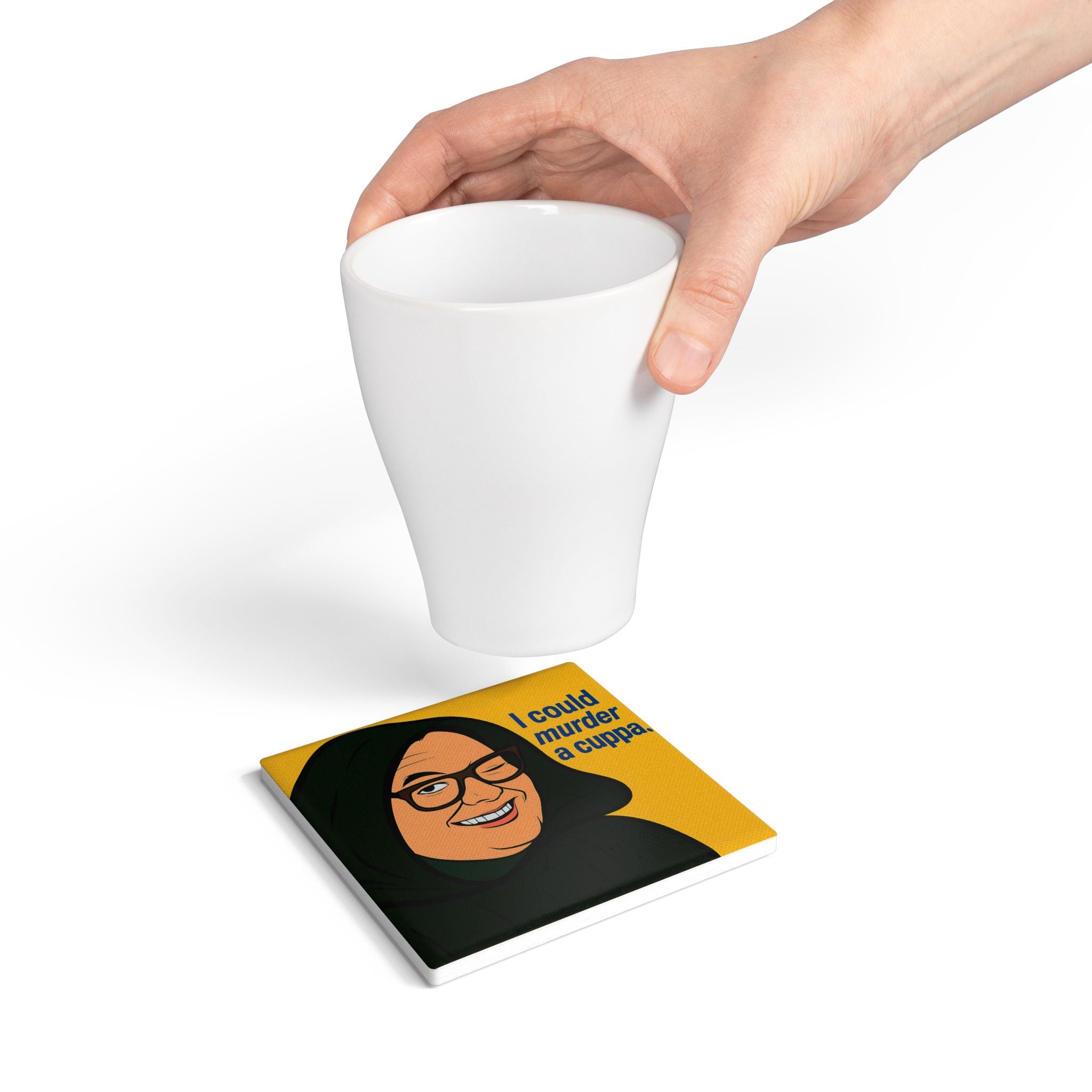 Alan Carr Celebrity Traitors UK Coffee Coaster | Pop Art Traitors-Inspired Tea and Drinks Mat
