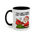 You Can't Park That There Mate! - Funny British Christmas Mug | Tipsy Santa Design | Cheeky Xmas Gift | Festive UK Humour Mug