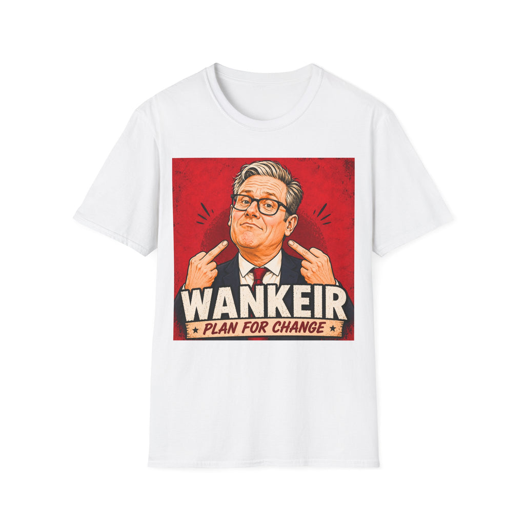 Wankeir Labour Parody T-Shirt | Keir Starmer Satire Tee