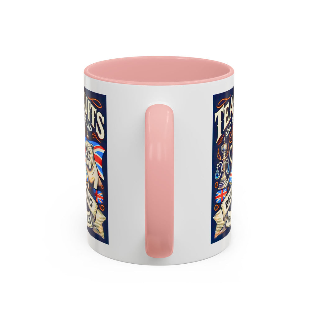 Crying Is for the French Mug | Funny British Humor Cup | Tea and Biscuits UK Banter Gift | 11oz Tea & Coffee Mug | Patriotic Dog Mug