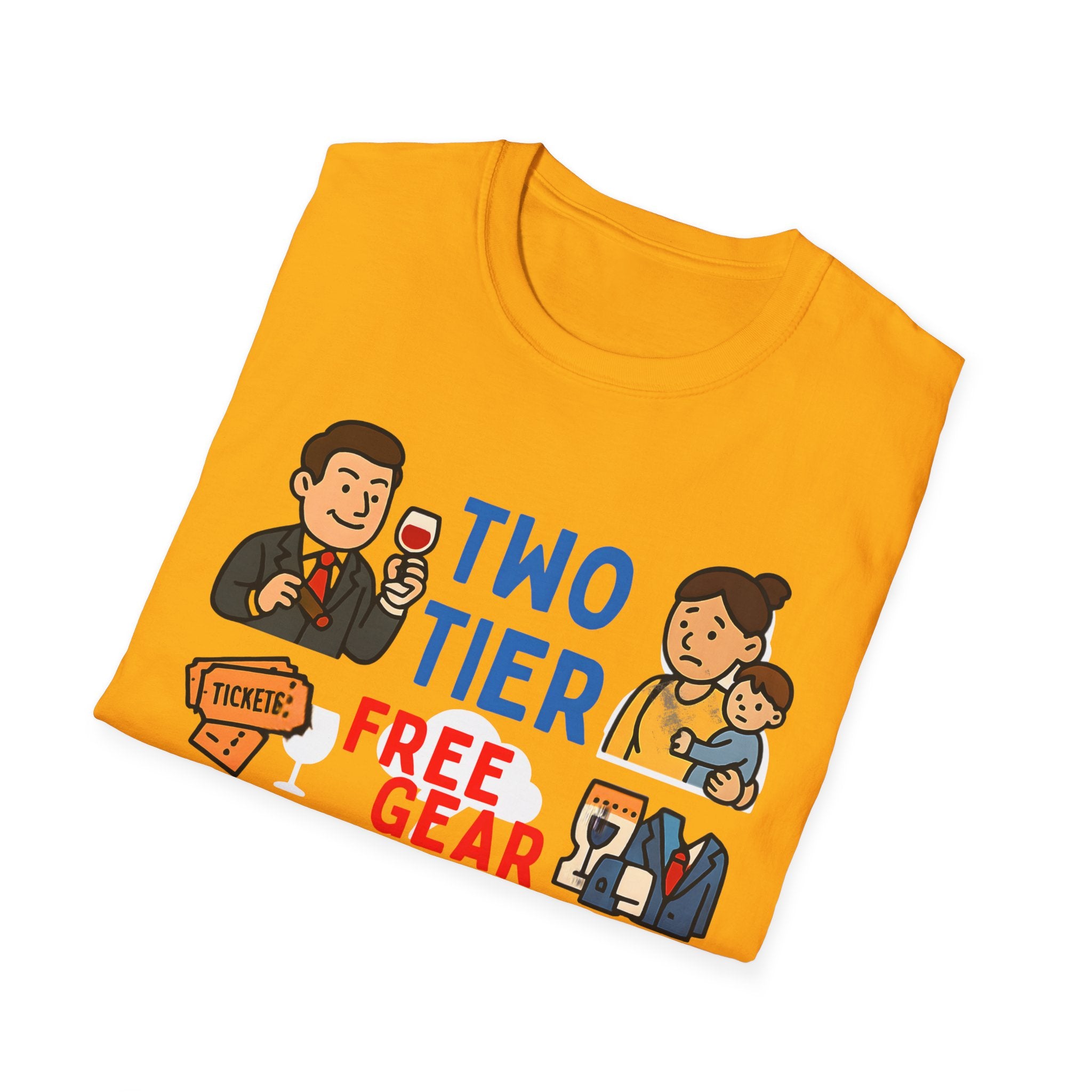 Two Tier Keir Starmer Parody T-Shirt | Funny Political Satire Unisex Tee | Free Speech & Patriotic Freedom Meme Shirt