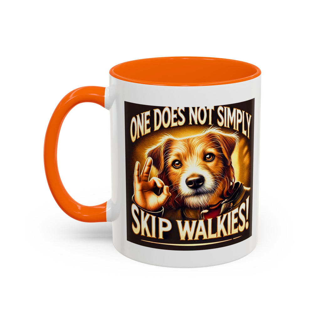 One Does Not Simply Skip Walkies - 11oz Funny Dog Mug | Lord of the Rings Coffee Mug | Dog Lover Gift | Mug for Dad | Pet Owner Gift
