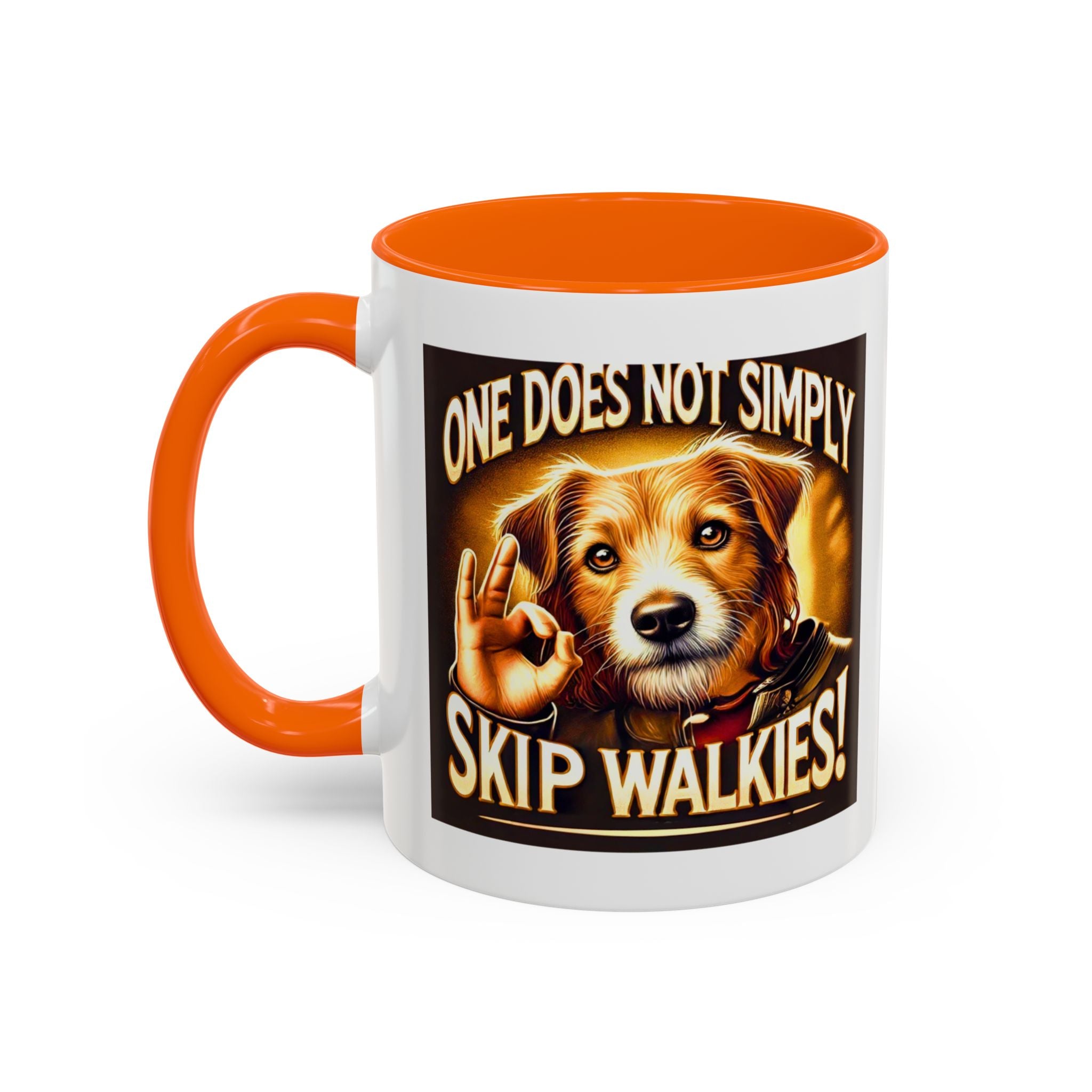 One Does Not Simply Skip Walkies - 11oz Funny Dog Mug | Lord of the Rings Coffee Mug | Dog Lover Gift | Mug for Dad | Pet Owner Gift
