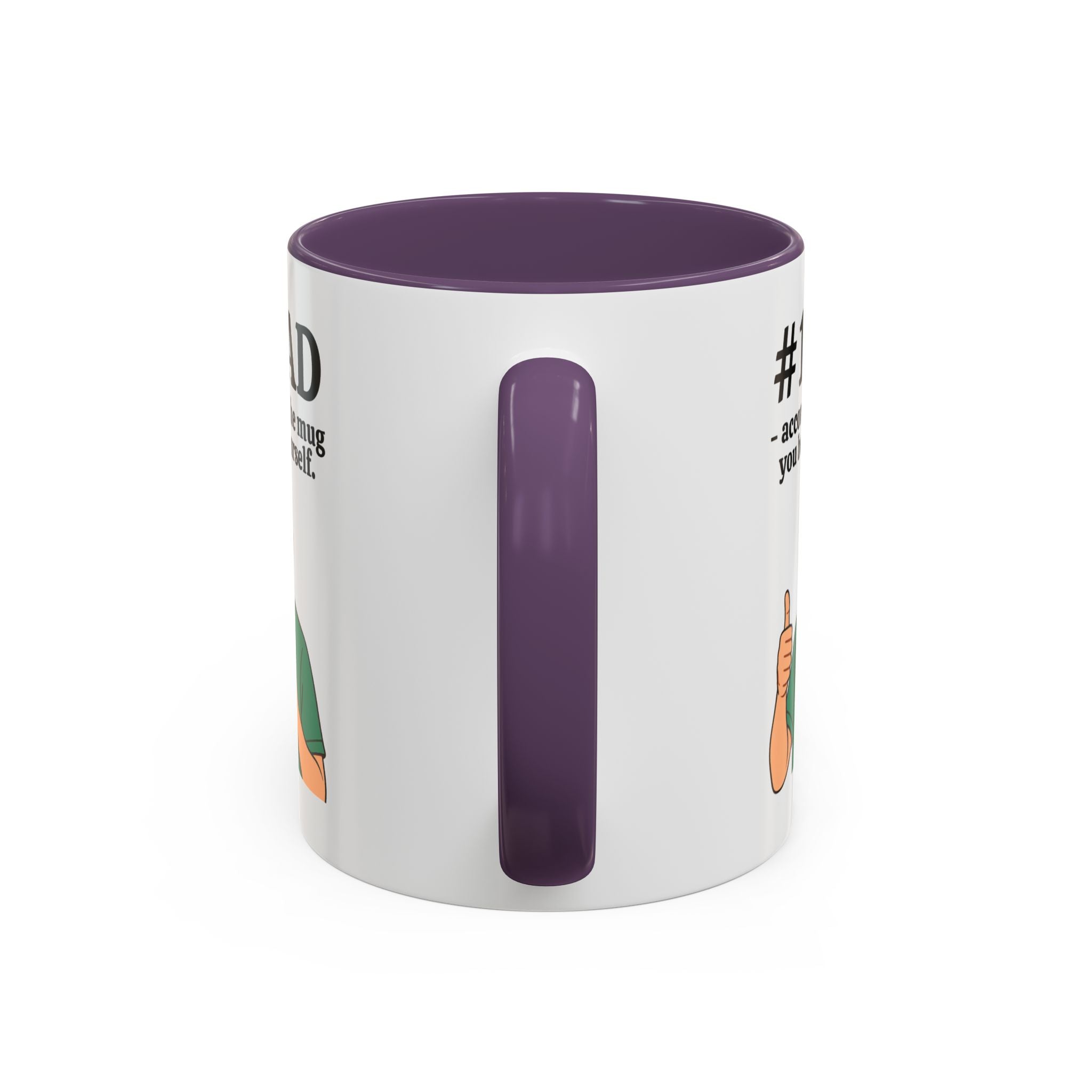 Funny Dad Mug - "#1 Dad Mug - According to the Mug You Bought Yourself!" | Father's Day Gift | 11oz Coffee Cup
