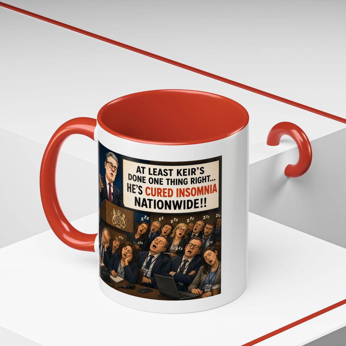 Keir Starmer Cured Insomnia Mug | Political Satire Gift