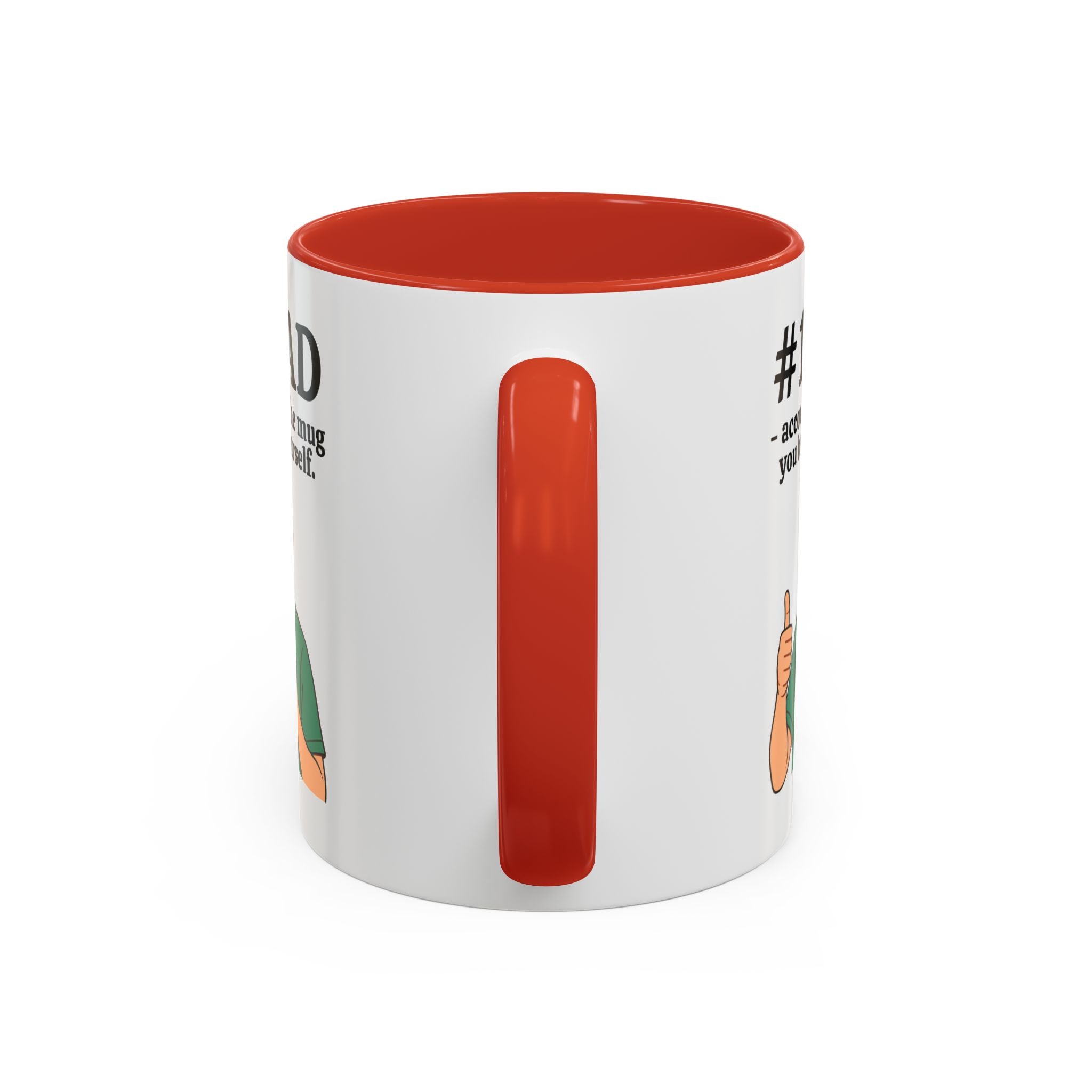 Funny Dad Mug - "#1 Dad Mug - According to the Mug You Bought Yourself!" | Father's Day Gift | 11oz Coffee Cup