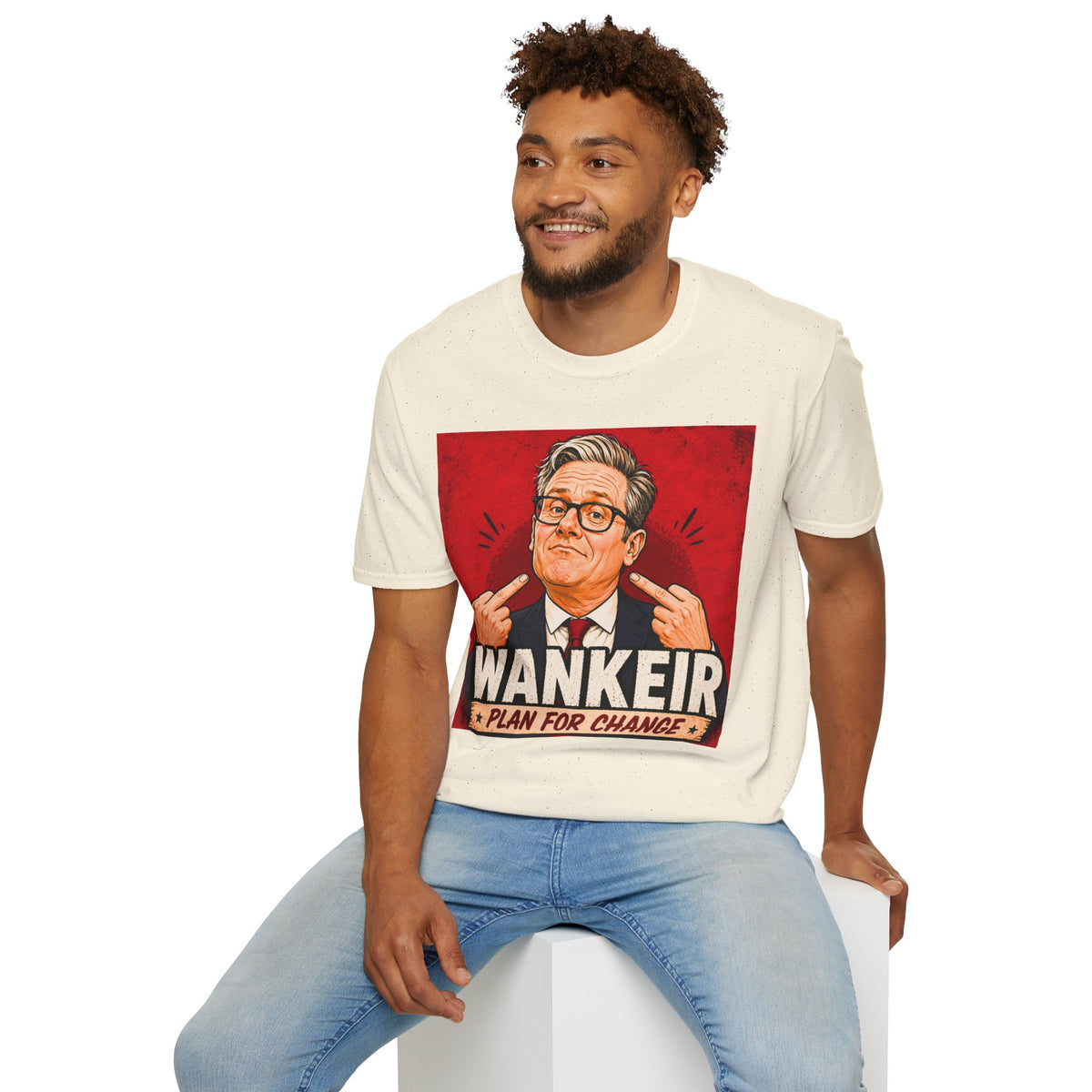 Wankeir Labour Parody T-Shirt | Keir Starmer Satire Tee