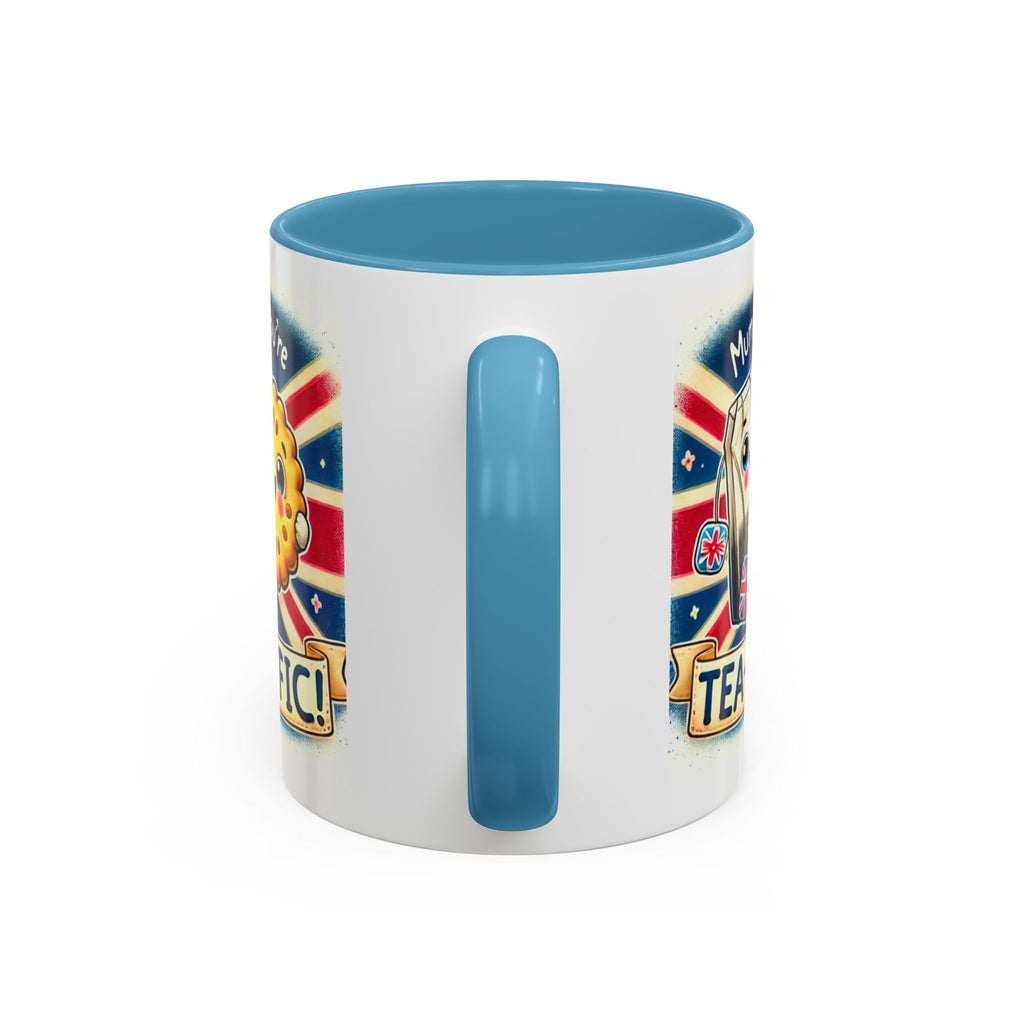 Mum, You're Tea-Riffic! 11oz Accent Mug | Funny British Mothers Day Gift | Cute Tea Lover Accent Cup | Funny Pun Mug | Gift for Mum