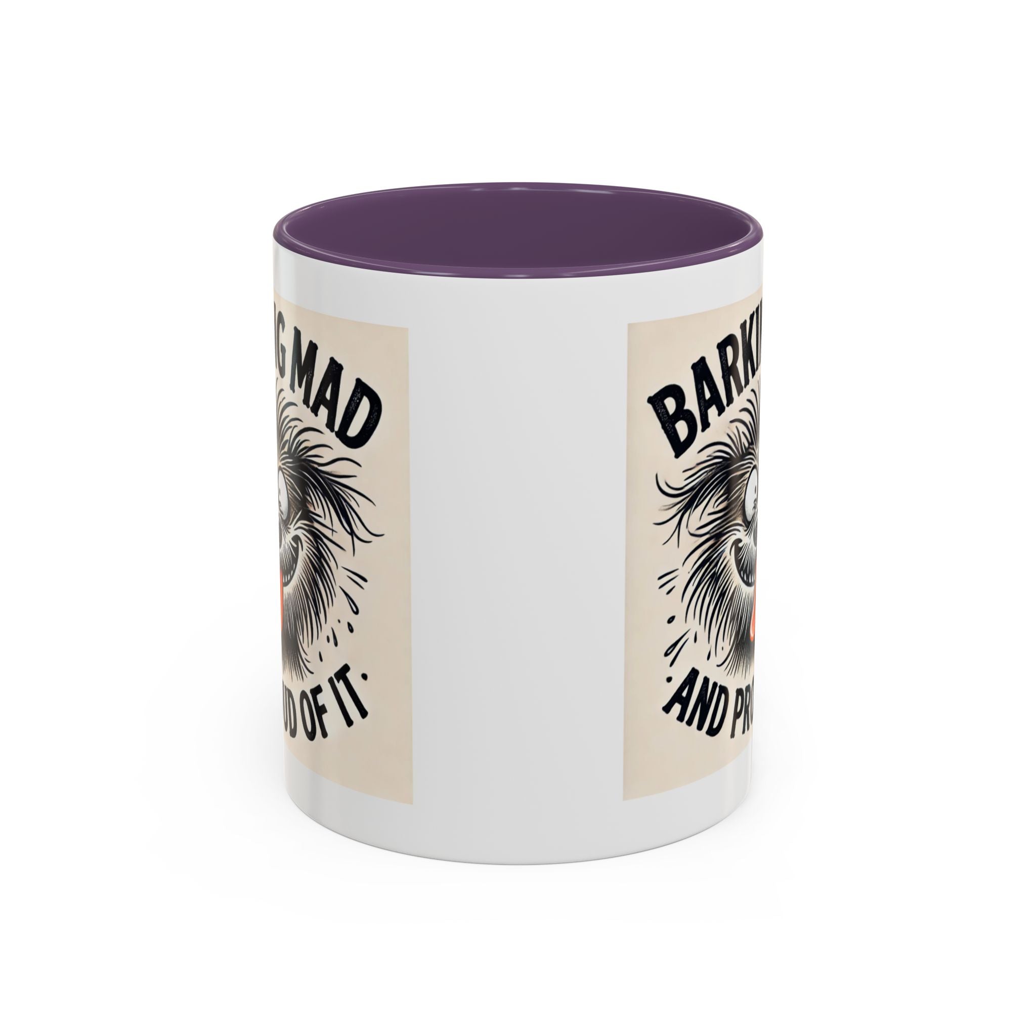 Barking Mad and Proud of It - Funny Dog Accent Coffee Mug | 11oz Ceramic Cup for Office Workers, Secret Santa Gift, Novelty Mug