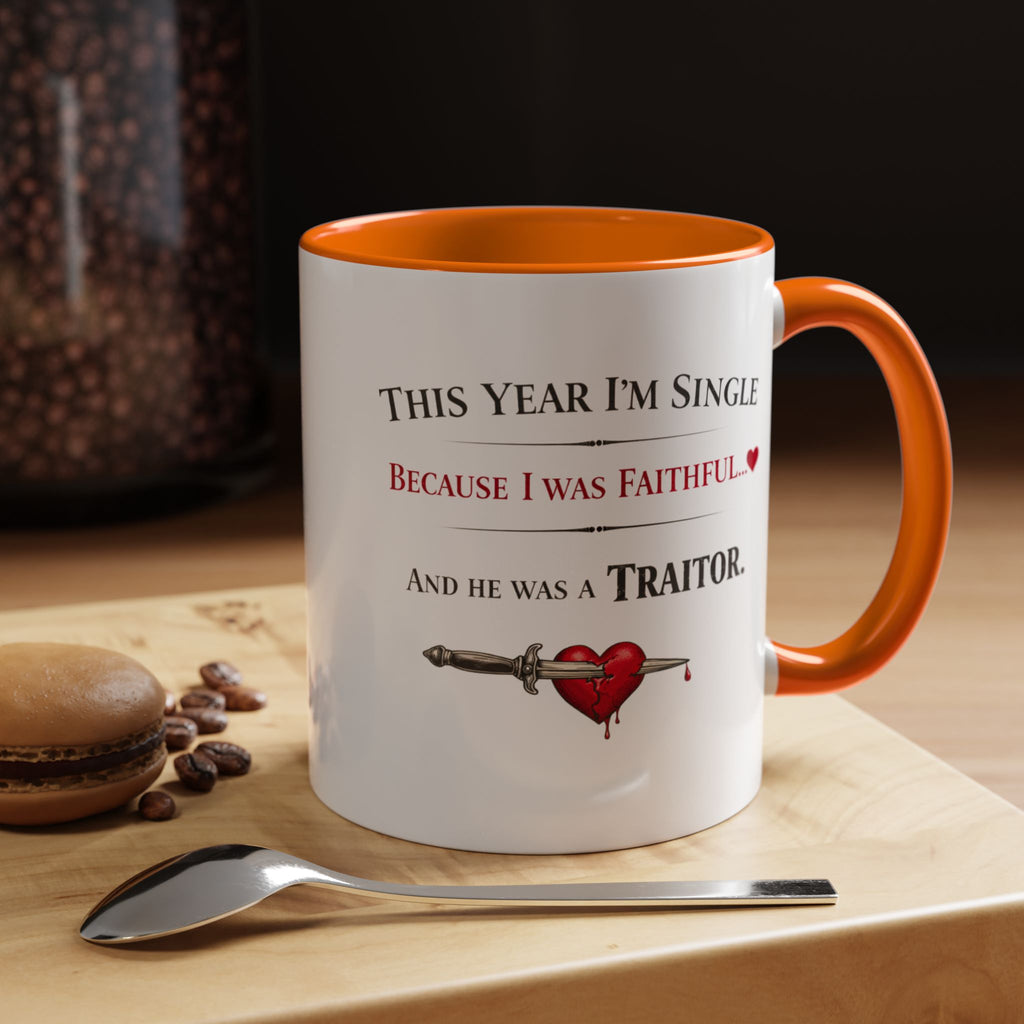 Traitors UK Inspired Funny Single Valentine Mug | Galentine's Faithful Break-Up Cup