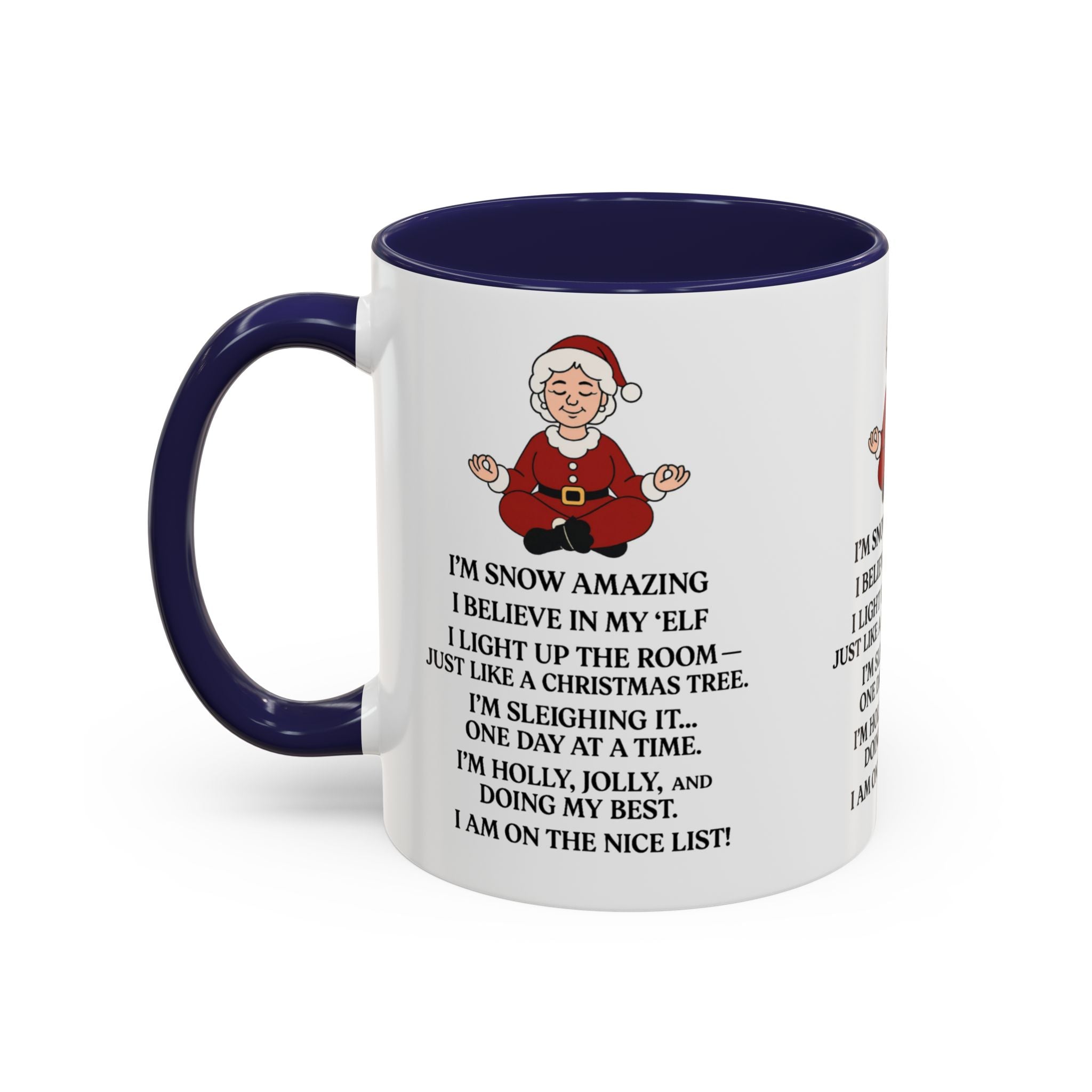 Mrs Claus Positive Affirmations Christmas Mug | Self Love, Self Care Festive Cup