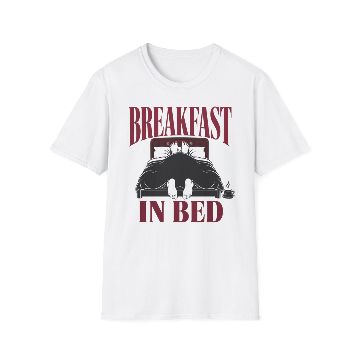 Breakfast In Bed cheeky adult humour t-shirt