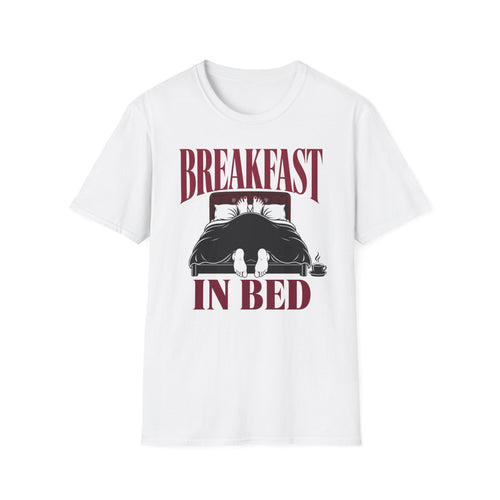 Breakfast In Bed cheeky adult humour t-shirt