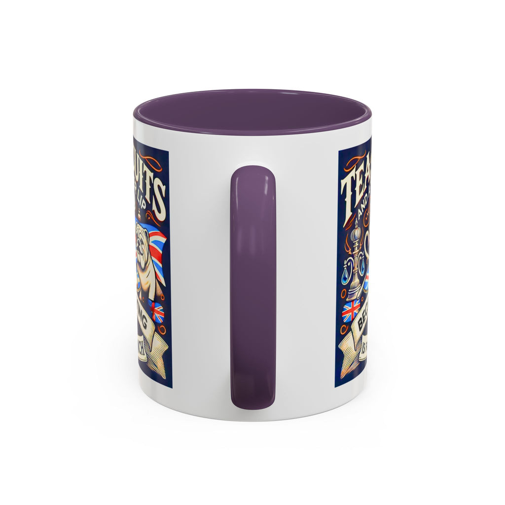 Crying Is for the French Mug | Funny British Humor Cup | Tea and Biscuits UK Banter Gift | 11oz Tea & Coffee Mug | Patriotic Dog Mug