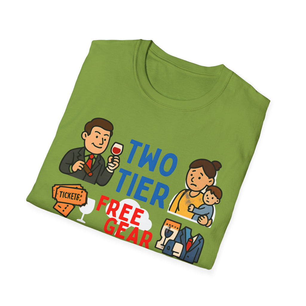 Two Tier Keir Starmer Parody T-Shirt | Funny Political Satire Unisex Tee | Free Speech & Patriotic Freedom Meme Shirt