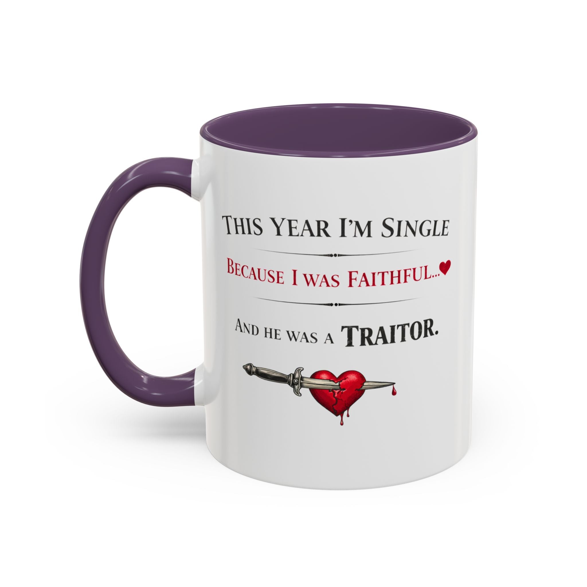 Traitors UK Inspired Funny Single Valentine Mug | Galentine's Faithful Break-Up Cup