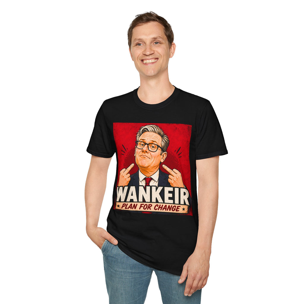 Wankeir Labour Parody T-Shirt | Keir Starmer Satire Tee