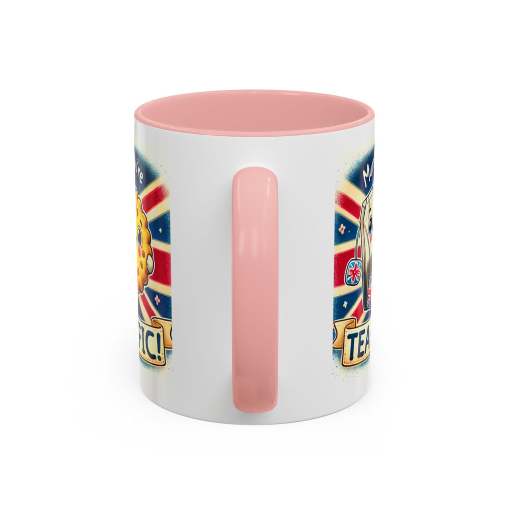 Mum, You're Tea-Riffic! 11oz Accent Mug | Funny British Mothers Day Gift | Cute Tea Lover Accent Cup | Funny Pun Mug | Gift for Mum