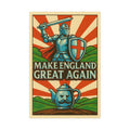 Make England Great Again 20x30 Vertical Poster | Epic St. George Medieval Print | English Patriot Wall Art for Home, Pub or Man Cave