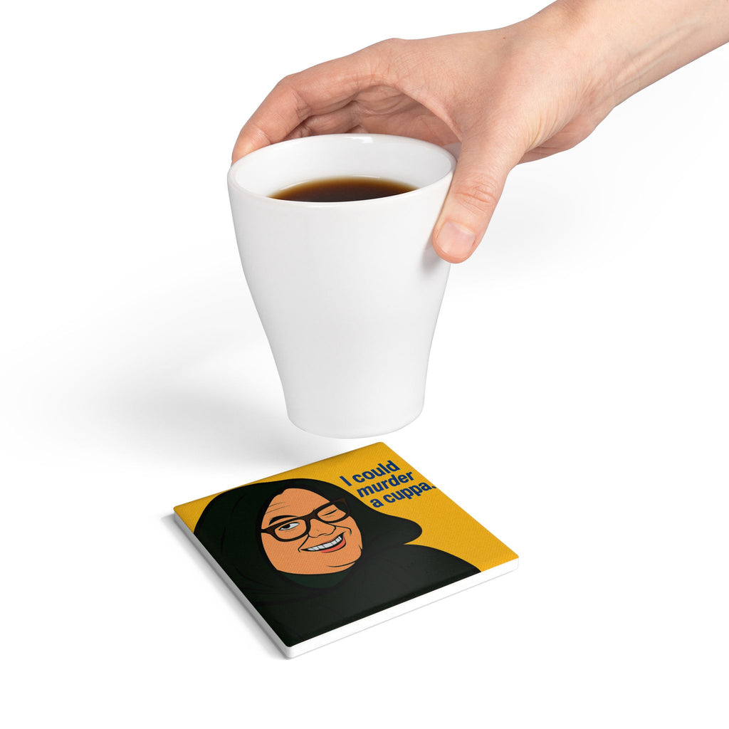 Alan Carr Celebrity Traitors UK Coffee Coaster | Pop Art Traitors-Inspired Tea and Drinks Mat
